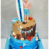 Surfer cake