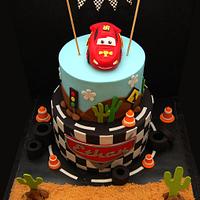 Ethan's Cars Themed Cake