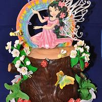 Tree Trunk with fairy