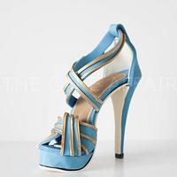 Blue and gold Stiletto