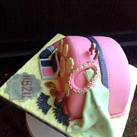 pink make up purse