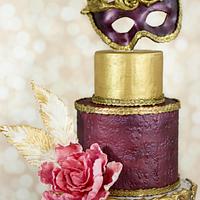Italian Carnevale Wedding Cake