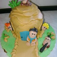 Flintstones cake 