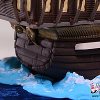 Simple 3D Galleon Ship Cake