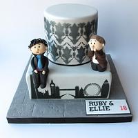 Sherlock themed cake Sherlock themed cake
