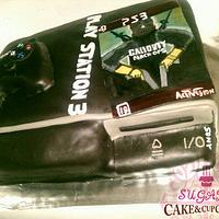 Play Station 3 Cake & video game handpainted