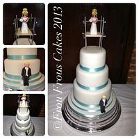 Scaffolding Wedding Cake