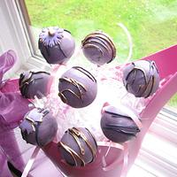 purple cakepops