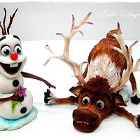 Olaf and Sven by Frozen 