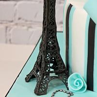 Paris Girly Birthday Cake