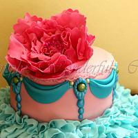 pink and turquoise 