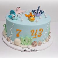 Goofy Fish Birthday Cake
