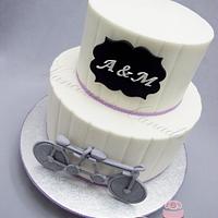 The Bicycle Wedding Cake