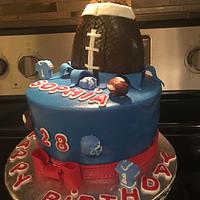 NY Giants Birthday Cake