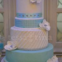 Cool and Minty wedding cake