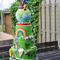 Literally a Green weddingcake
