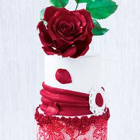 Valentine's wedding cake