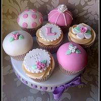 Cath Kidston themed cupcakes