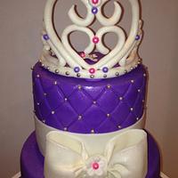 Princess Tiara Baby Shower Cake