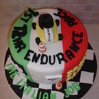 Kart race cake