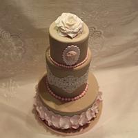 Tarta de boda vintage- Vintage wedding cake 