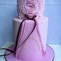 Ruffle Rose Cake