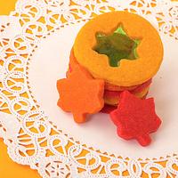Fall Leaf Stained Glass Cookies