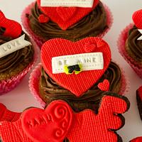 cupcakes for Valentine's Day