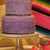 Purple Ruffle Cake