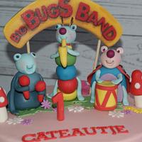 Big bugs band cake
