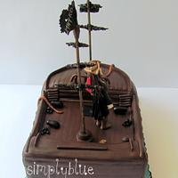 Caribbean pirates cake