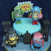 Minion Sure Heroes cake