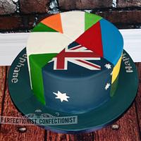 Stéphane - Flags Birthday Cake 