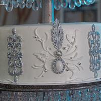 Elegant chandelier cake