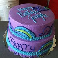 8th Birthday cake to match party deco