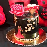 Valentine cake 