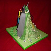Rock Climbing Birthday Cake