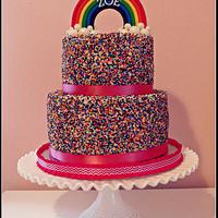 Rainbow Sprinkles Cake!