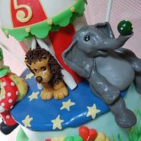 cake Masha and the bear at the circus