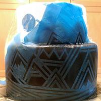 Tribal Mountains Cake