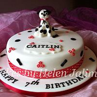 spotty dog birthday cake