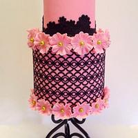 Filigree in Pink and Black