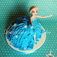 Frozen cake Elsa