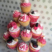 Girly cupcakes for a 21st birthday