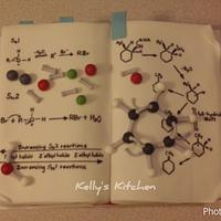 Chemistry text book cake