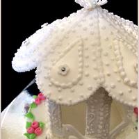 "Home Sweet Home" gazebo cake topper