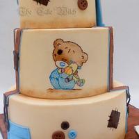 Vintage Teddy Bear Cake 