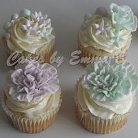 Pretty Pastel Buttercream Cupcakes
