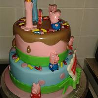 Peppa Pig 2 Tiea cake