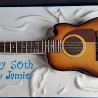 3D Guitar cake